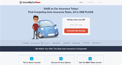 Desktop Screenshot of insuremycarnow.com