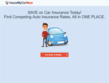 Tablet Screenshot of insuremycarnow.com